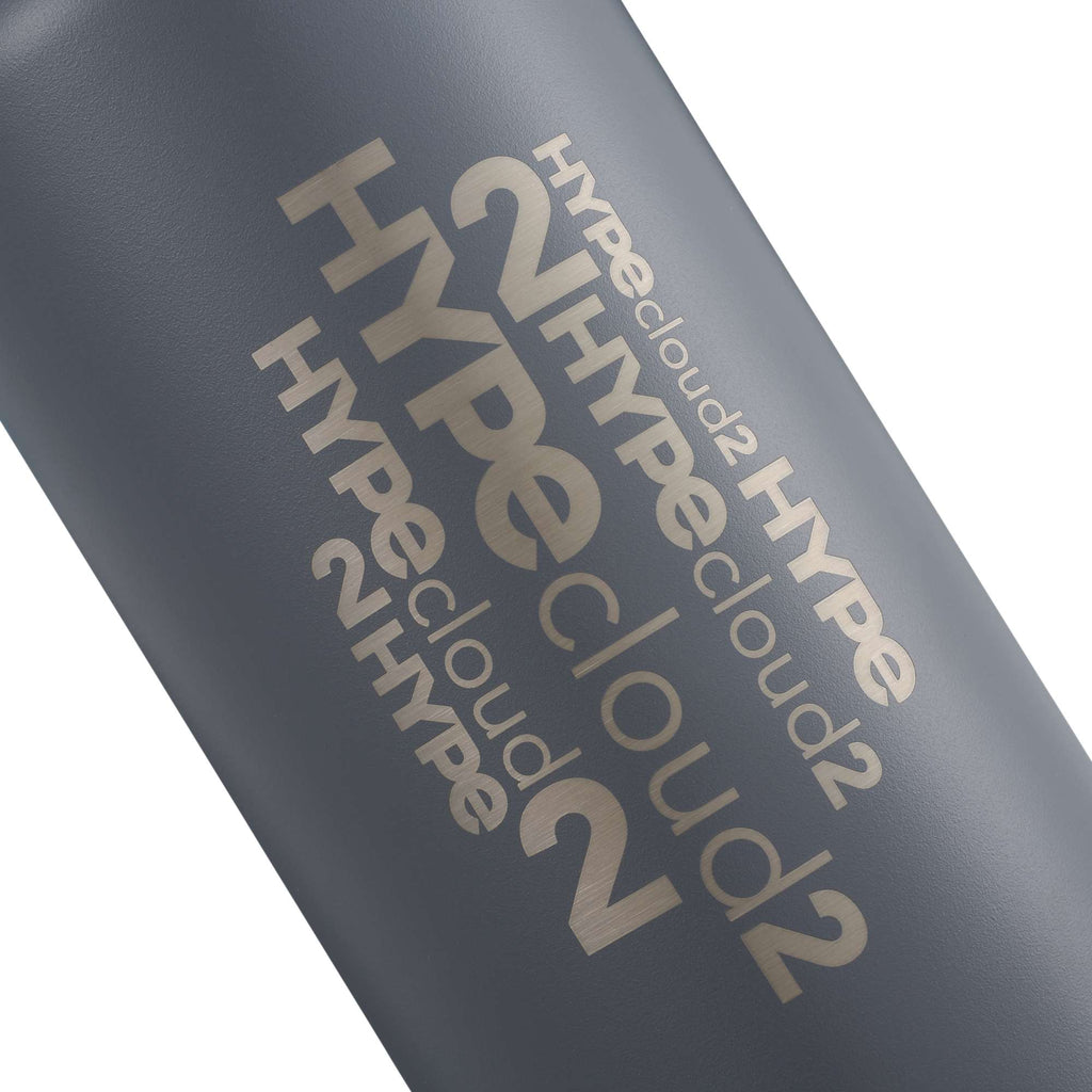 Hydro Flask Wide Mouth Bottle with Flex Cap, 32 oz Laser Engraving - Stone - Detail