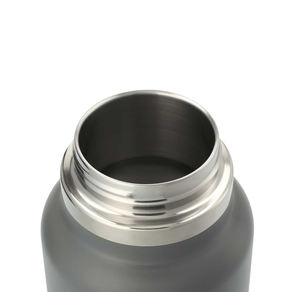 Hydro Flask Wide Mouth Bottle with Flex Cap, 32 oz Laser Engraving - Stone - Right Angle 2