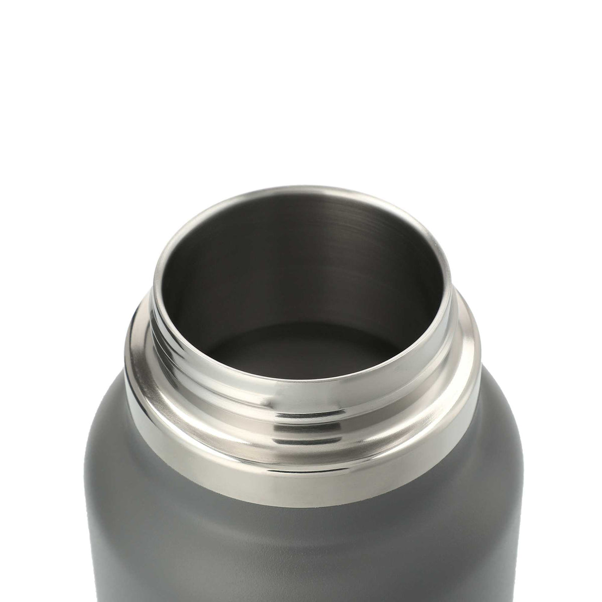 Hydro Flask Wide Mouth Bottle with Flex Cap, 32 oz Laser Engraving - Stone - Right Angle 2