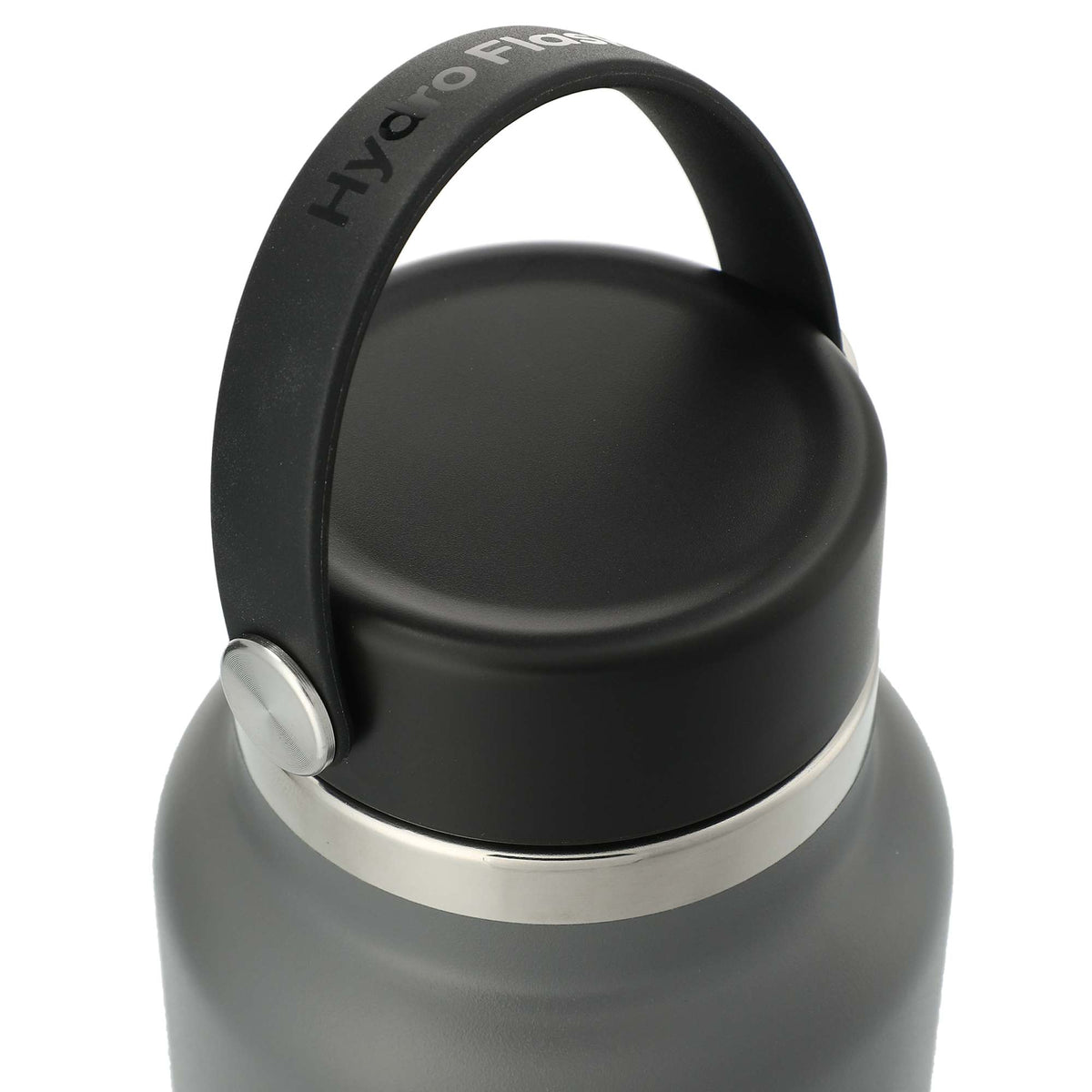 Hydro Flask Wide Mouth Bottle with Flex Cap, 32 oz Laser Engraving - Stone - Right Angle