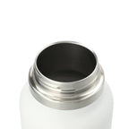 Hydro Flask Wide Mouth Bottle with Flex Cap, 32 oz Laser Engraving - White - Right Angle 2