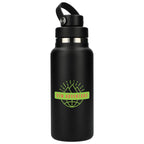 Hydro Flask Wide Mouth Bottle with Flex Chug Cap, 32 oz - Black - Front