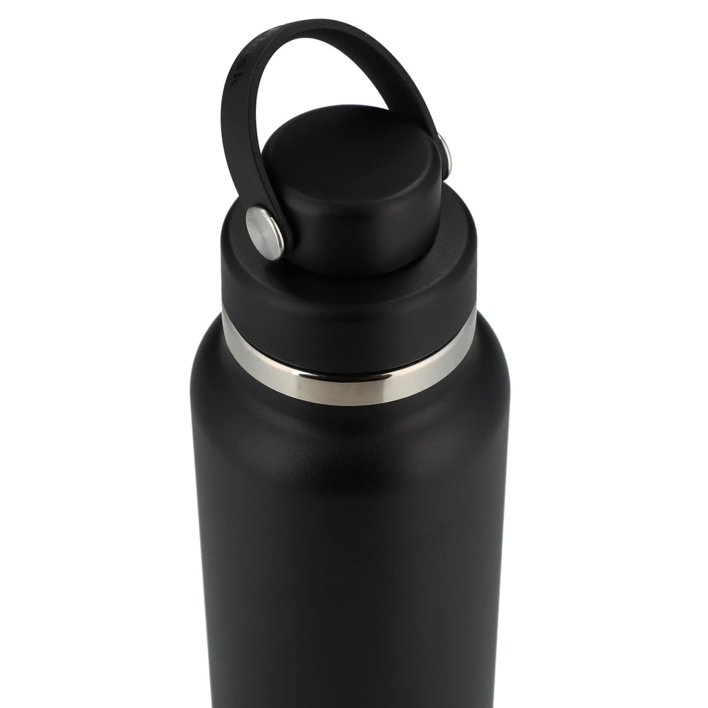 Hydro Flask Wide Mouth Bottle with Flex Chug Cap, 32 oz - Black - Top