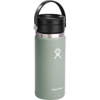 Hydro Flask Wide Mouth Bottle with Flex Sip Lid, 16 oz Laser Engraving - Agave - Right Angle