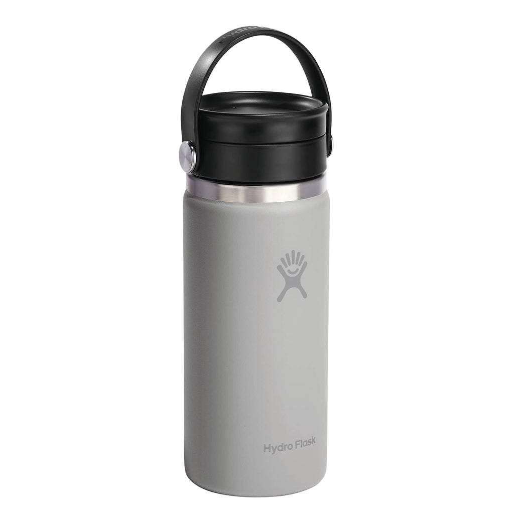 Hydro Flask Wide Mouth Bottle with Flex Sip Lid, 16 oz Laser Engraving - Birch - Right Angle