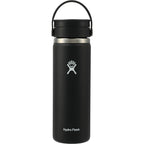 Hydro Flask Wide Mouth Bottle with Flex Sip Lid, 20 oz Full Color - Black - Back