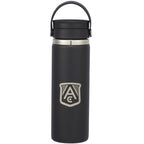 Hydro Flask Wide Mouth Bottle with Flex Sip Lid, 20 oz Full Color - Black - Front