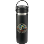 Hydro Flask Wide Mouth Bottle with Flex Sip Lid, 20 oz Laser Engraving - Black - Front 2