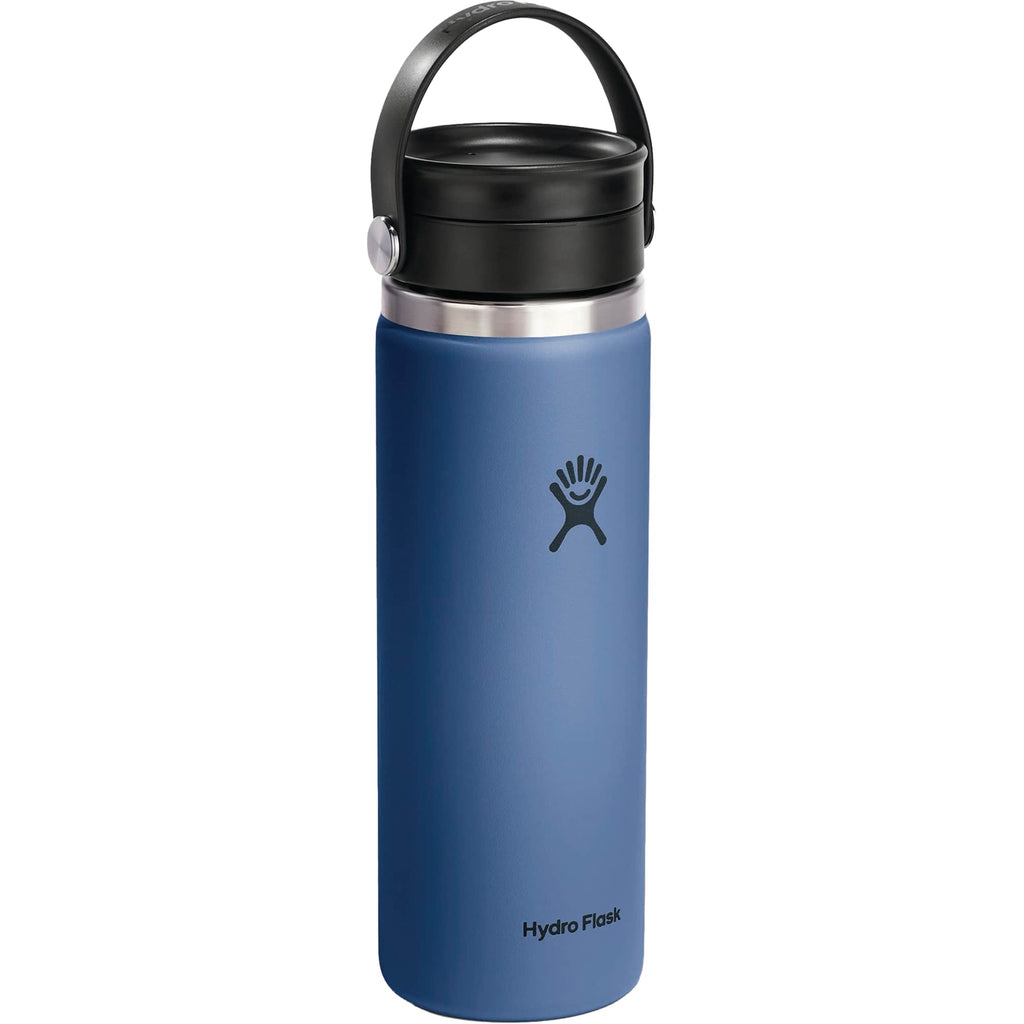 Hydro Flask Wide Mouth Bottle with Flex Sip Lid, 20 oz Laser Engraving - Harbor Blue - Photo 3