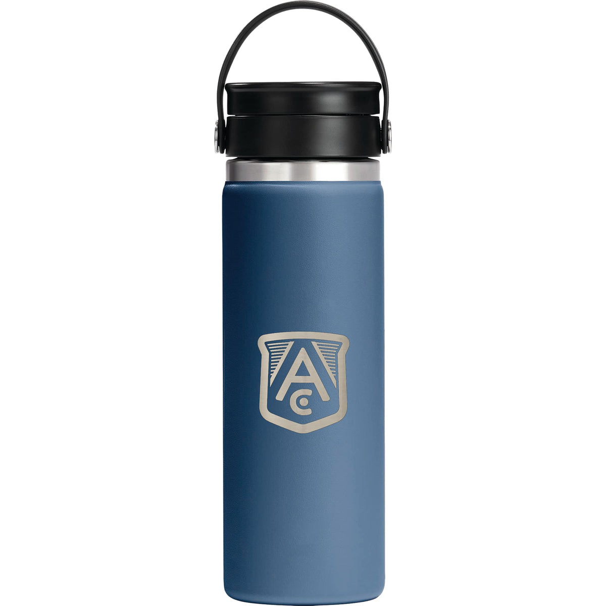 Hydro Flask Wide Mouth Bottle with Flex Sip Lid, 20 oz Laser Engraving - Harbor Blue - Photo