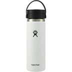 Hydro Flask Wide Mouth Bottle with Flex Sip Lid, 20 oz Laser Engraving - White - Back