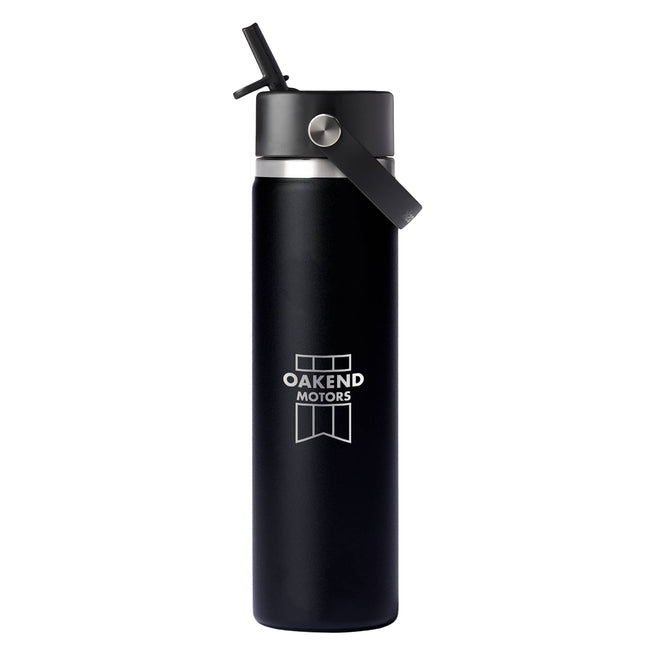 Hydro Flask Wide Mouth Bottle with Flex Straw Cap, 24 oz