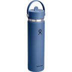 Hydro Flask Wide Mouth Bottle with Flex Straw Cap, 24 oz Laser Engraving - Harbor Blue - Photo 2