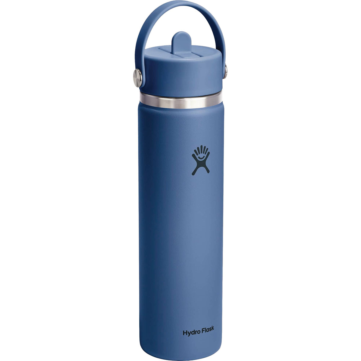 Hydro Flask Wide Mouth Bottle with Flex Straw Cap, 24 oz Laser Engraving - Harbor Blue - Photo 2