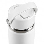 Hydro Flask Wide Mouth Bottle with Flex Straw Cap, 24 oz Laser Engraving - White - Top