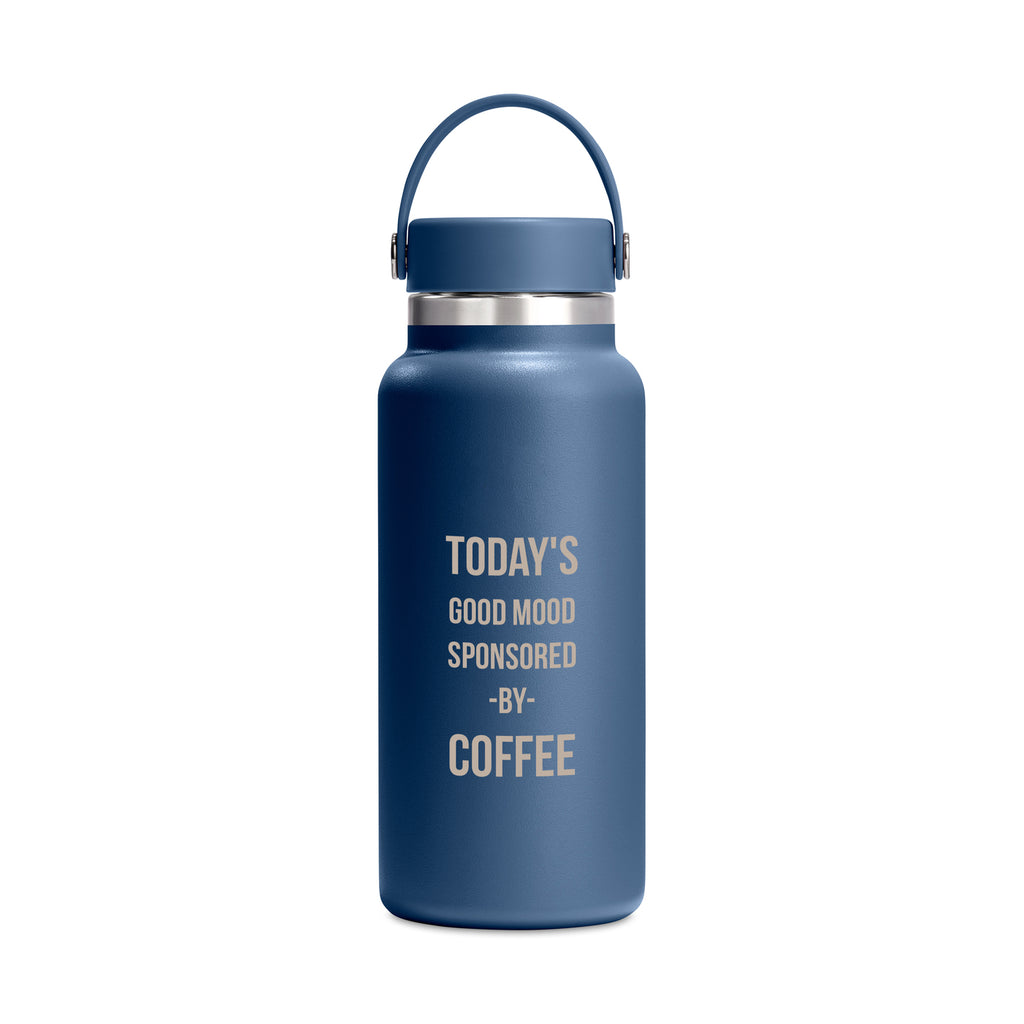 Hydro Flask Wide Mouth Insulated Bottle, 32 oz Full Color - Harbor Blue - View 1