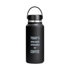Hydro Flask Wide Mouth Insulated Bottle, 32 oz Laser Engraving - Black - View 1