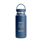 Hydro Flask Wide Mouth Insulated Bottle, 32 oz Laser Engraving - Harbor Blue - View 1