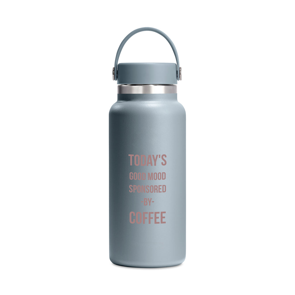 Hydro Flask Wide Mouth Insulated Bottle, 32 oz Laser Engraving - Shale Gray - View 1