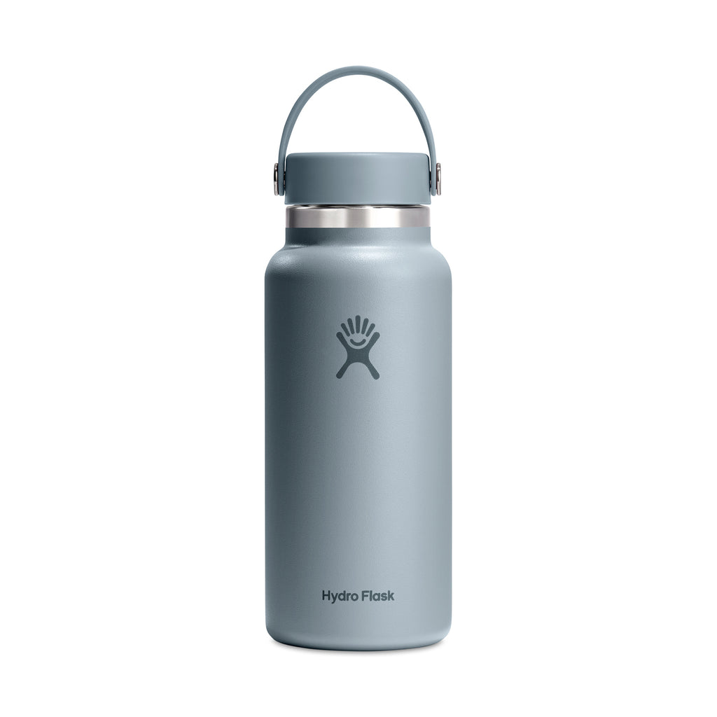 Hydro Flask Wide Mouth Insulated Bottle, 32 oz Laser Engraving - Shale Gray - View 2
