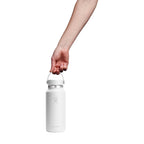 Hydro Flask Wide Mouth Insulated Bottle, 32 oz Laser Engraving - White - View 4