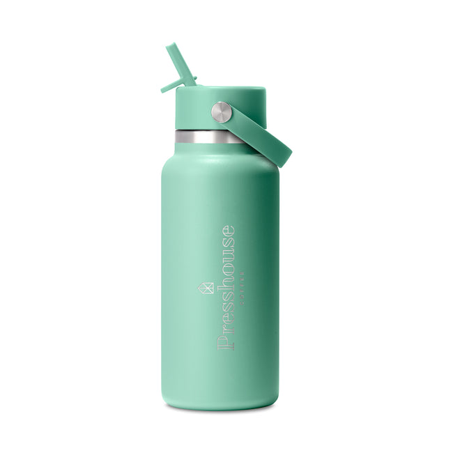 Hydro Flask Wide Mouth Straw Cap Bottle, 32 oz Laser Engraving