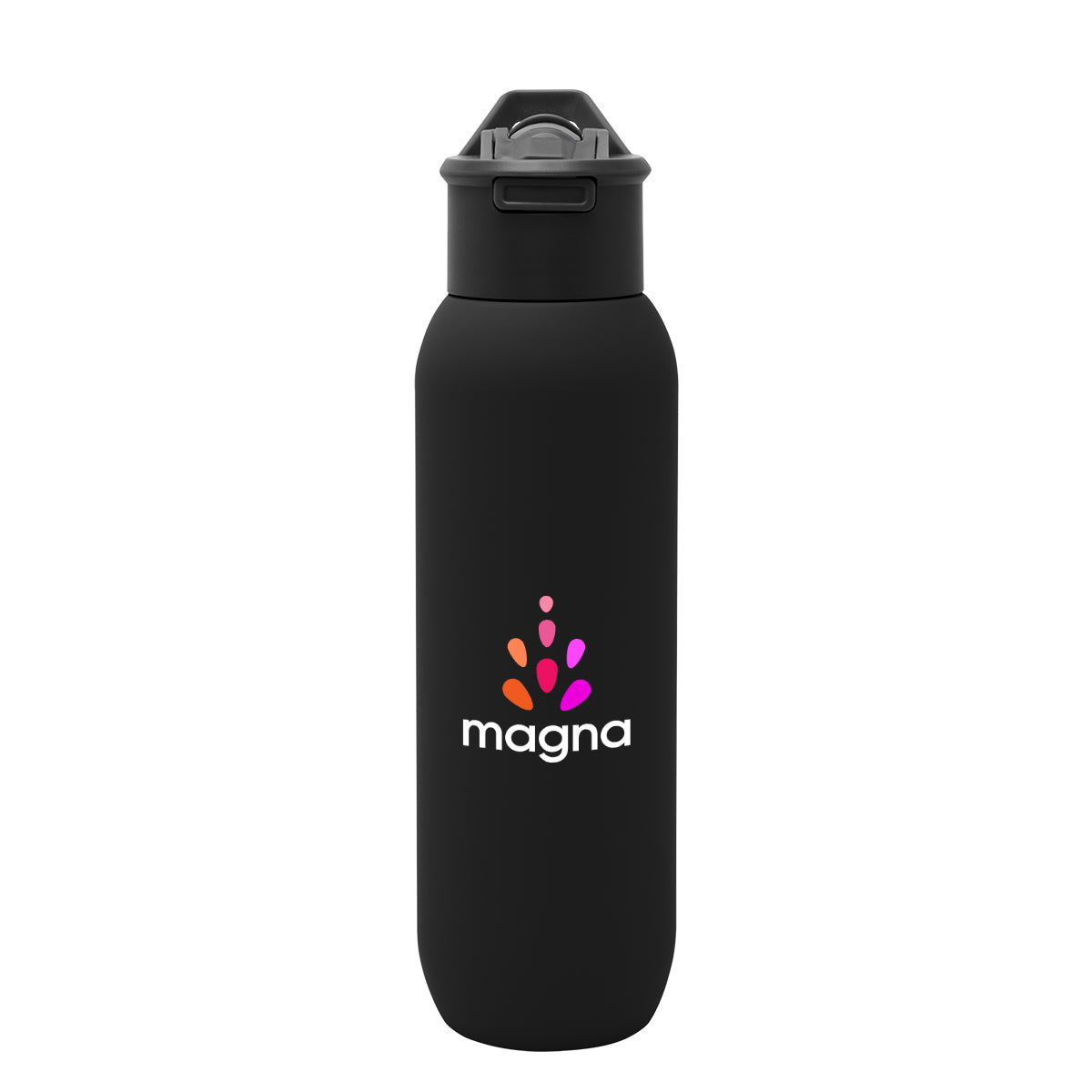Hydrus Recycled Stainless Steel Bottle, 20 oz - Black - Colorbrite