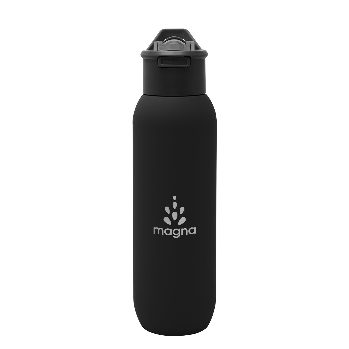 Hydrus Recycled Stainless Steel Bottle, 20 oz - Black - Laser Engraving