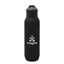 Hydrus Recycled Stainless Steel Bottle, 20 oz - Black - Silk Screen