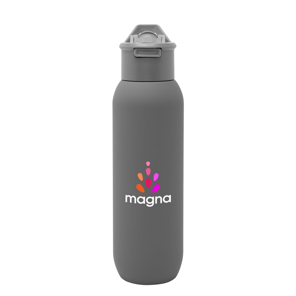 Hydrus Recycled Stainless Steel Bottle, 20 oz - Gray - Colorbrite