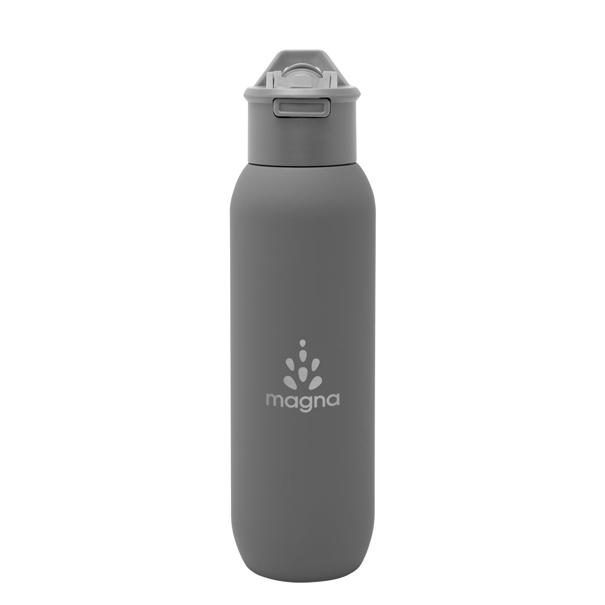 Hydrus Recycled Stainless Steel Bottle, 20 oz - Gray - Laser Engraving