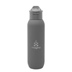 Hydrus Recycled Stainless Steel Bottle, 20 oz - Gray - Laser Engraving