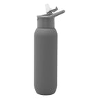 Hydrus Recycled Stainless Steel Bottle, 20 oz - Gray - Side