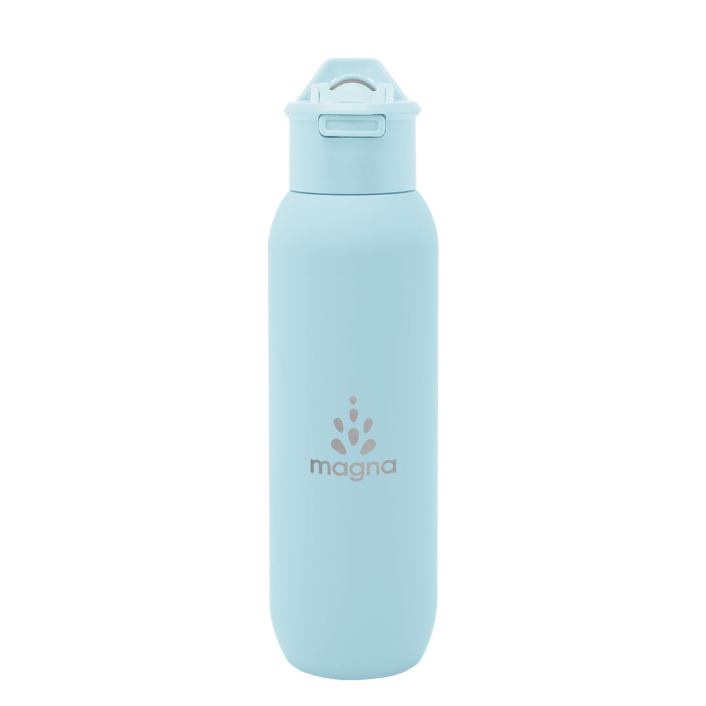 Hydrus Recycled Stainless Steel Bottle, 20 oz - Light Blue - Laser Engraving