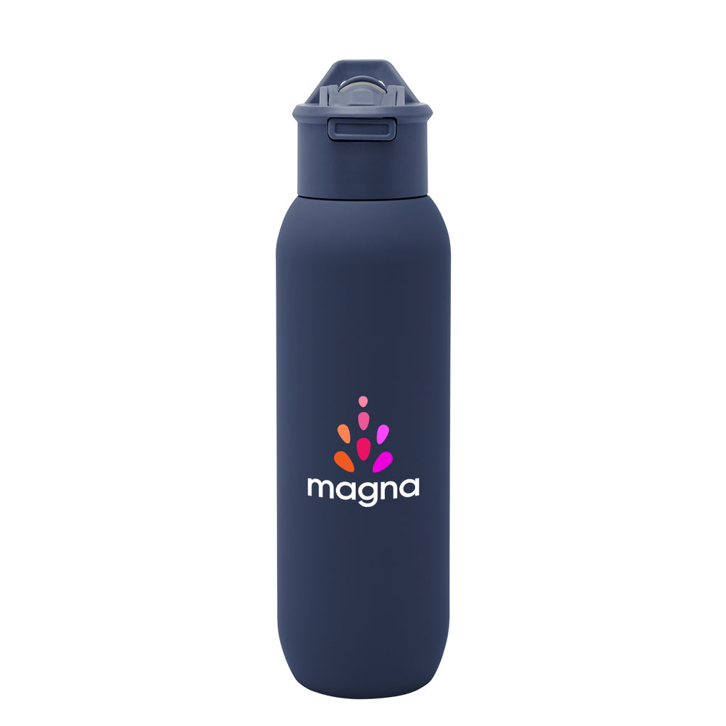 Hydrus Recycled Stainless Steel Bottle, 20 oz - Navy - Colorbrite