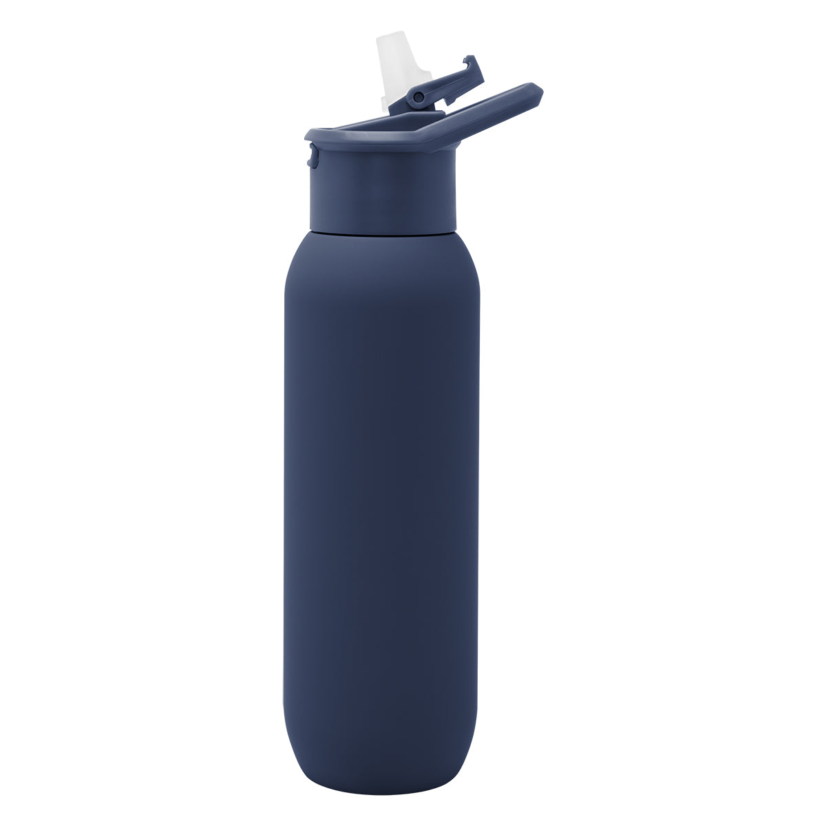 Hydrus Recycled Stainless Steel Bottle, 20 oz - Navy - Side