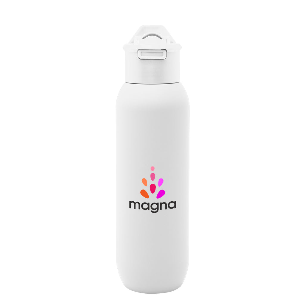Hydrus Recycled Stainless Steel Bottle, 20 oz - White - Colorbrite