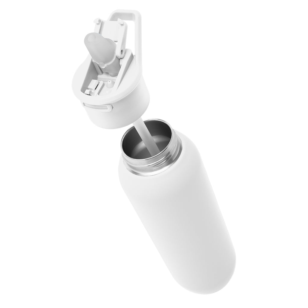Hydrus Recycled Stainless Steel Bottle, 20 oz - White - Parts