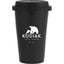 I'm Not a Paper Cup Ceramic Tumbler with Silicone Lid, 10 oz Laser Engraving - Black - Front