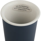 I'm Not a Paper Cup Ceramic Tumbler with Silicone Lid, 10 oz Laser Engraving - Navy - Detail 2