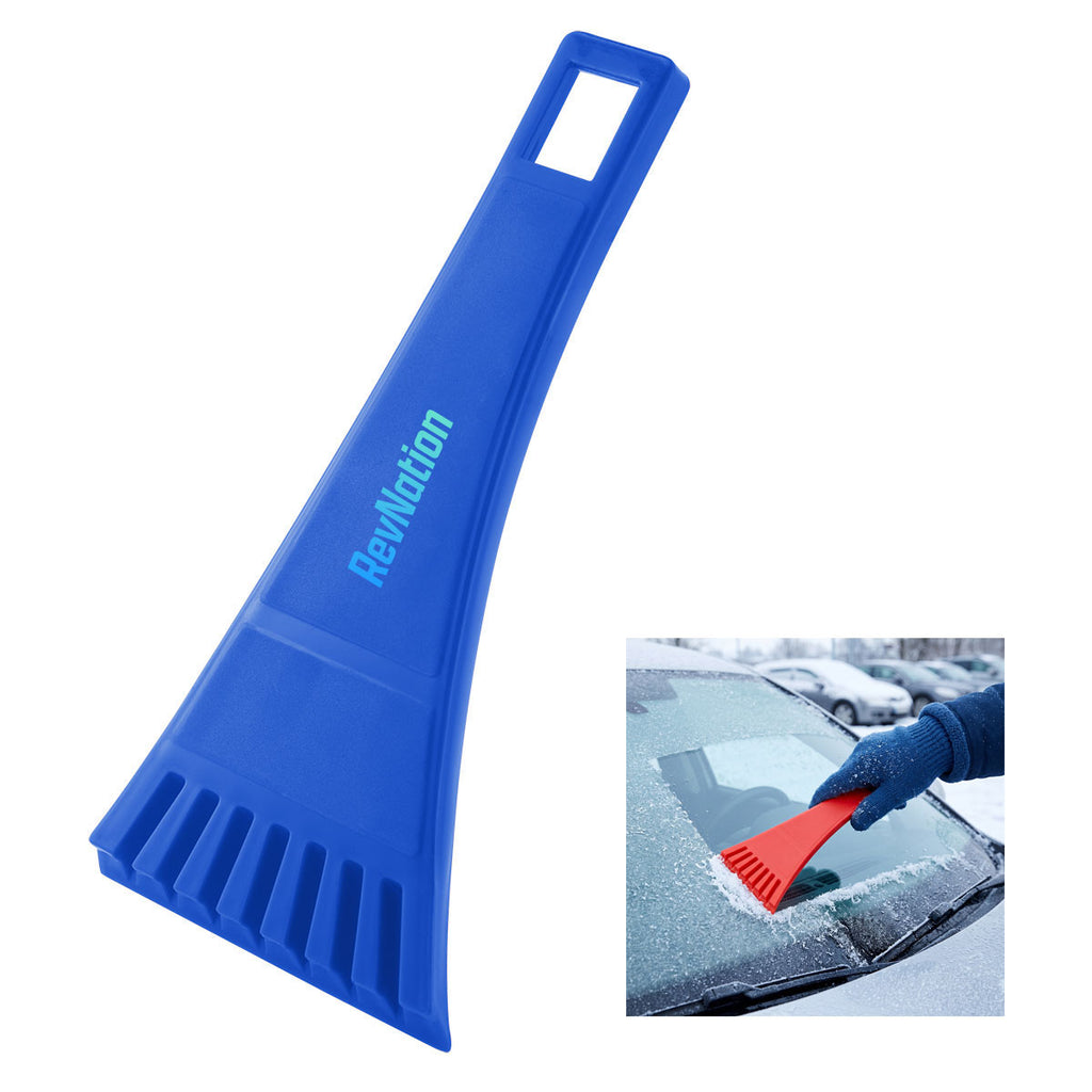 Ice Scraper, Recycled - Blue - Full Color