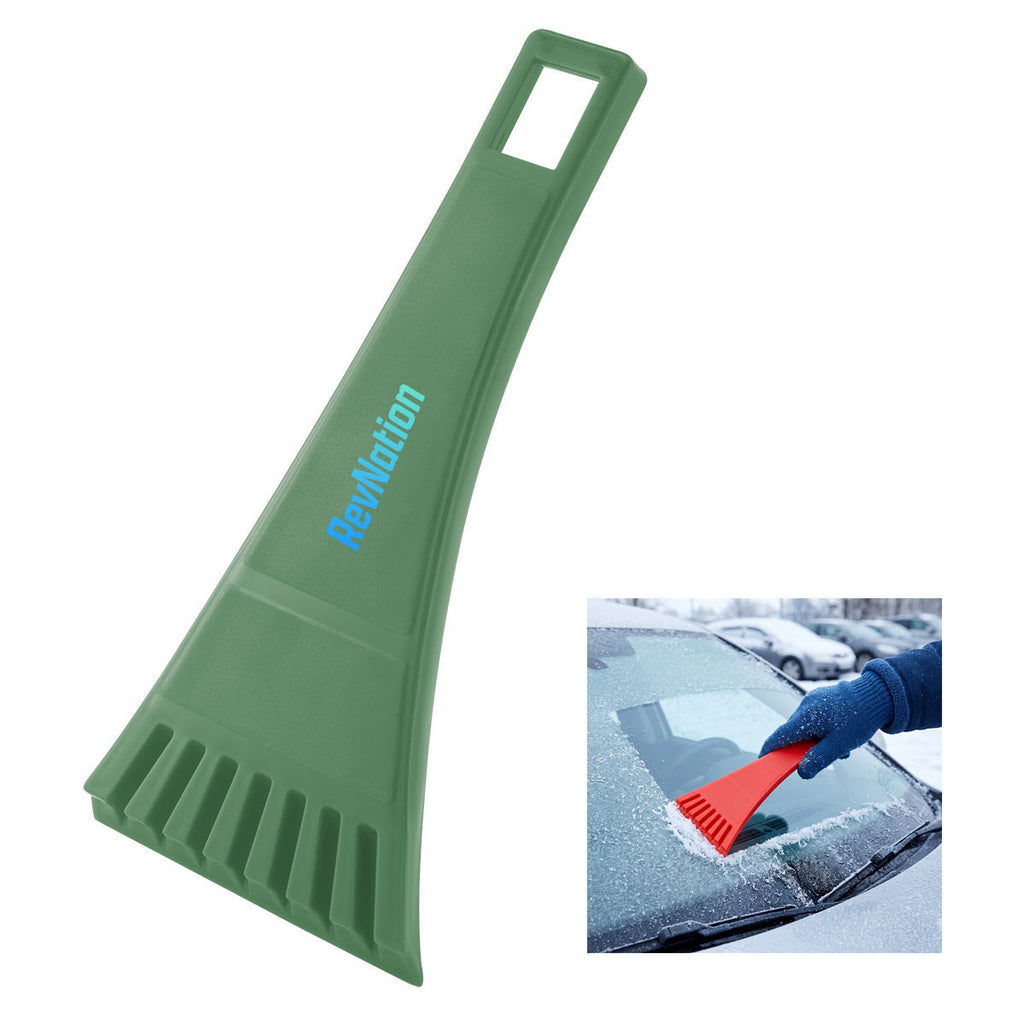 Ice Scraper, Recycled - Green - Full Color