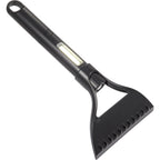Ice Scraper with Flashlight and Work Light - Black - Right Angle 4