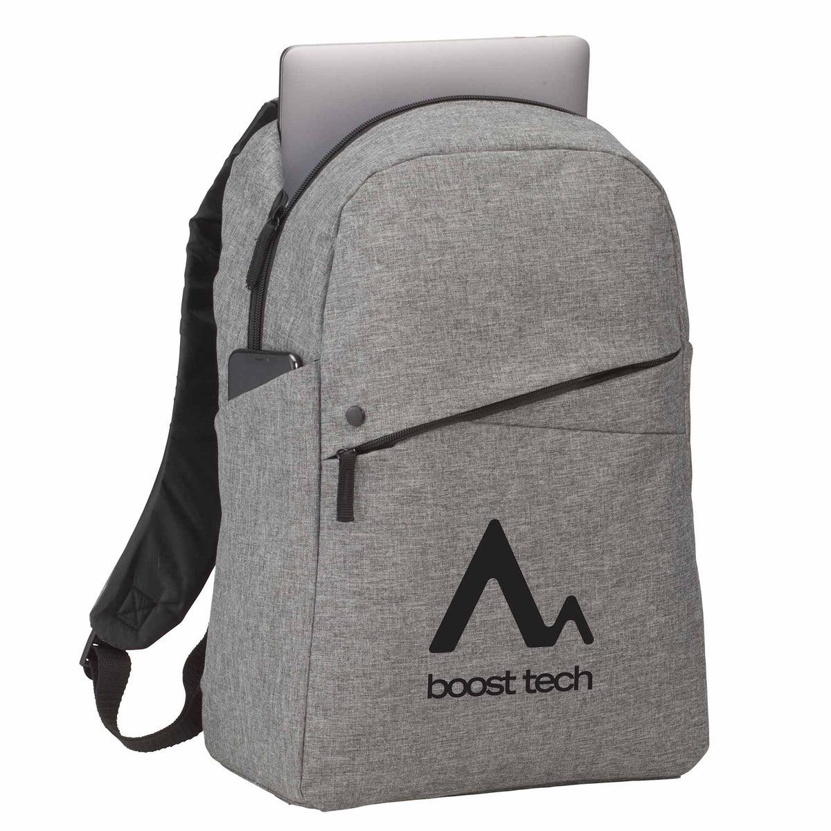 Iconic Slim Laptop Backpack, 15 Inch Embroidery - Graphite - Photo