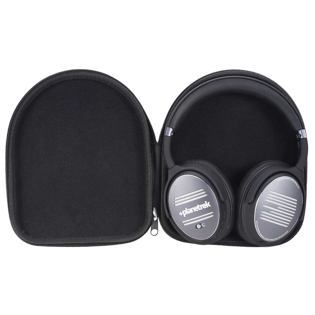 ifidelity Noise Cancelling Bluetooth Headphones with Case Laser Engraving - Black - Front 3