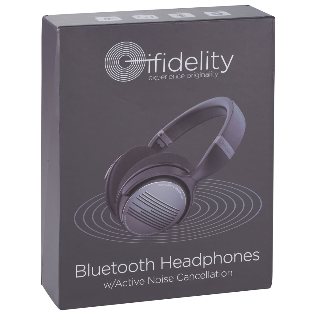 ifidelity Noise Cancelling Bluetooth Headphones with Case Laser Engraving - Black - Photo 4