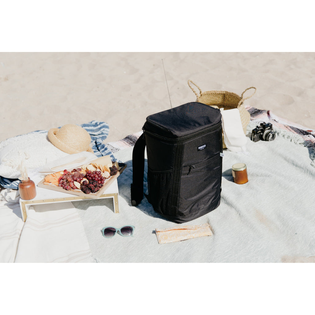 Igloo Backpack Cooler in Repreve Recycled Fabric, 36 Cans Transfer - Black - View 7