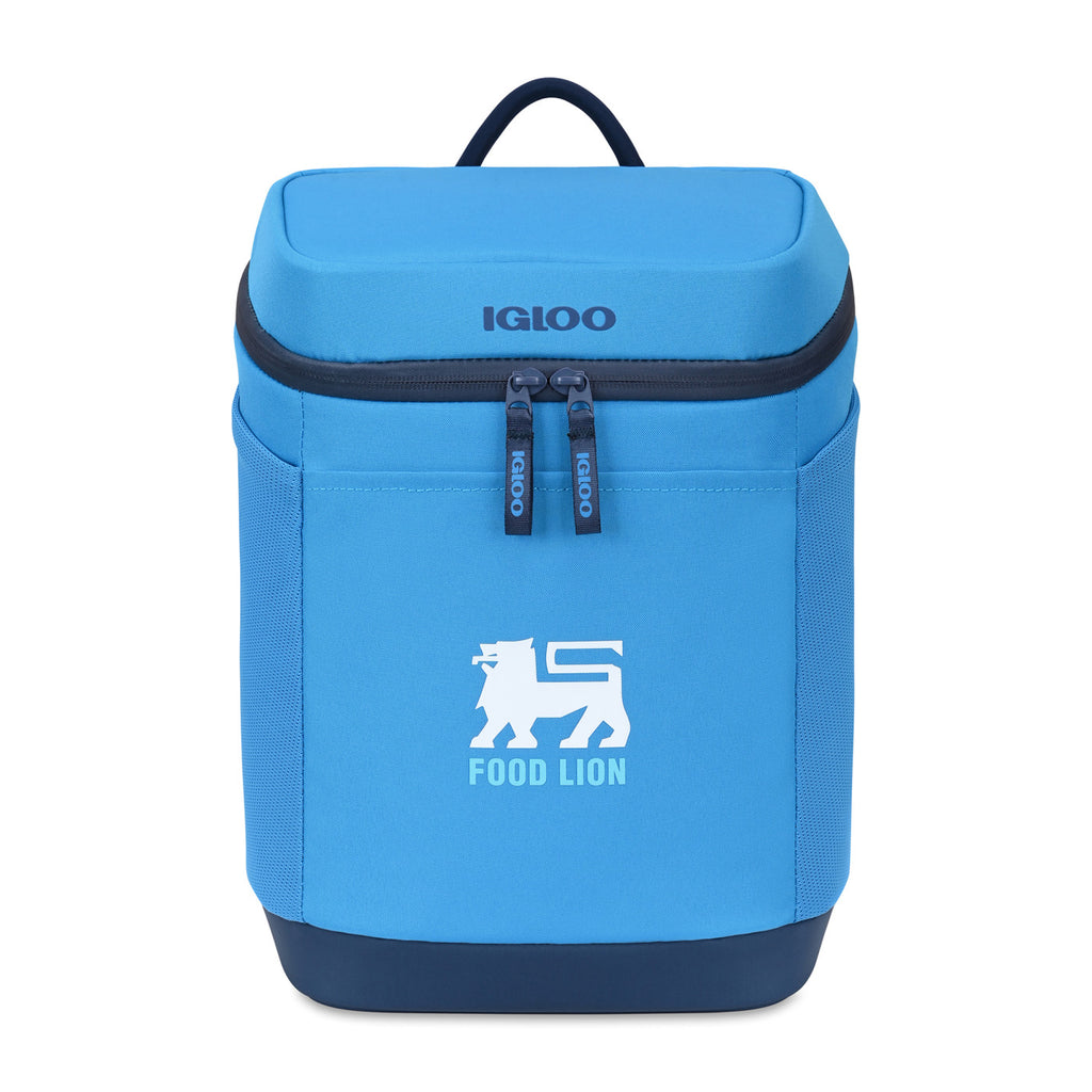Igloo Day Chiller Recycled Backpack Cooler, 12 Cans Embroidery - Brilliant Blue - View 1