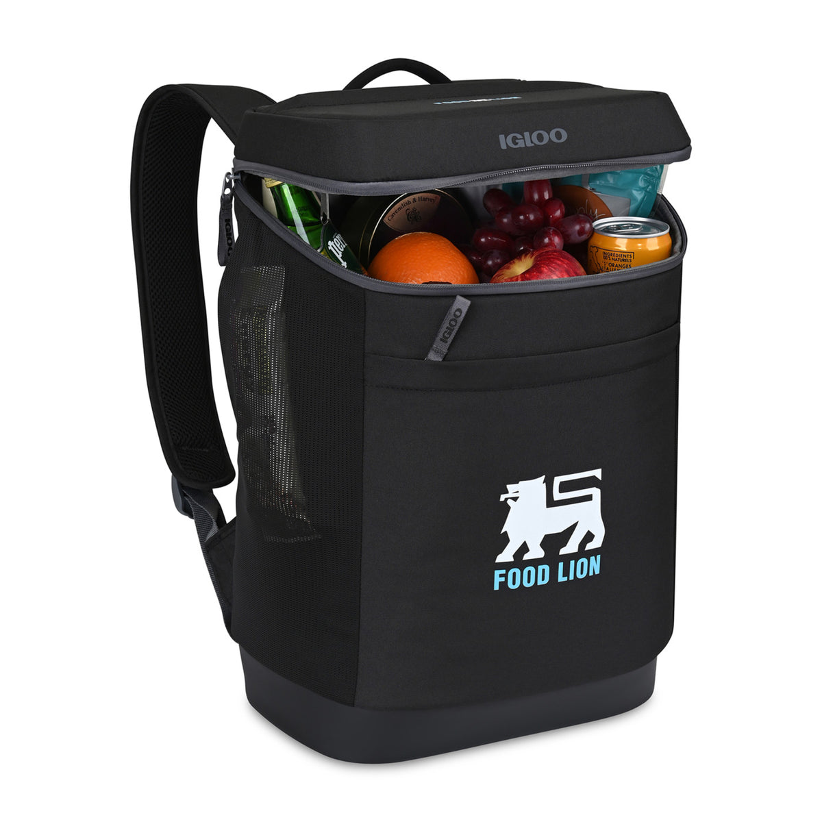 Igloo Day Chiller Recycled Backpack Cooler, 24 Cans Embroidery - Black - View 3