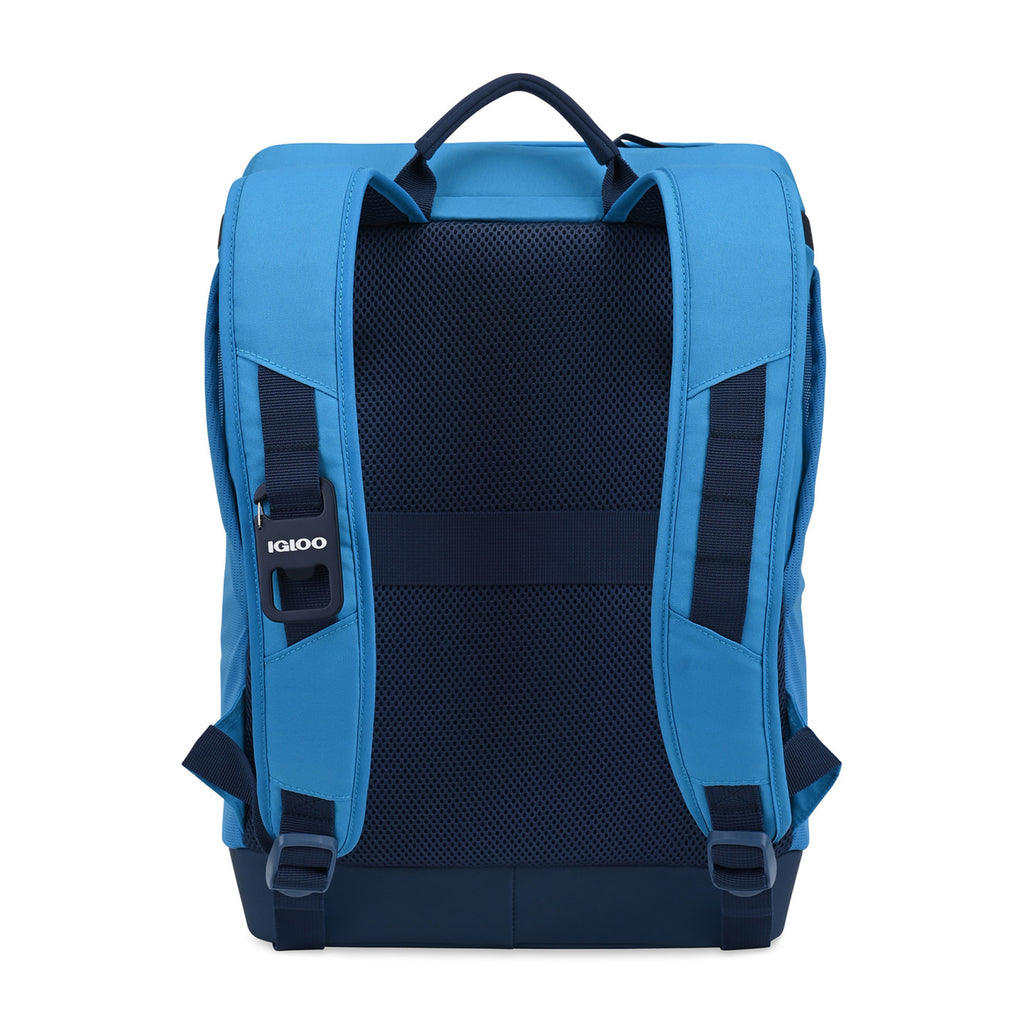 Igloo Day Chiller Recycled Backpack Cooler, 24 Cans Embroidery - Brilliant Blue - View 4
